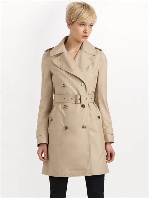 burberry brit britton double breasted trench coat|trench coat burberry femme.